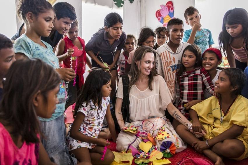 Angelina Jolie Works for Children’s Rights